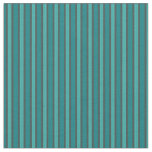 Teal &amp; Charcoal Gray Variegated Vertical Stripes Fabric