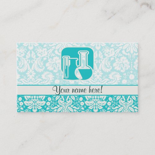 Teal Chemistry Business Card Templates