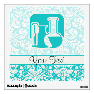 Teal Chemistry Wall Sticker