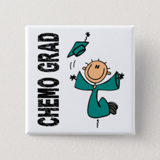 Teal CHEMO GRAD 1 (Ovarian Cancer) Button