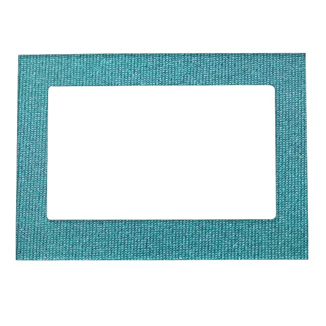 Teal Chenille Magnetic Picture Frame (Front)