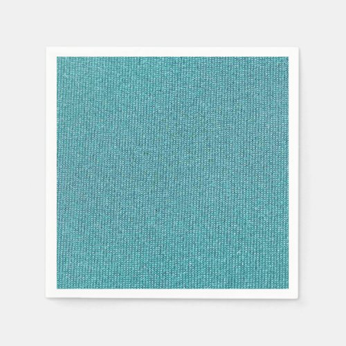 Teal Chenille Paper Napkins