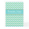Teal Chevron Employee Anniversary Card