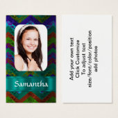 Teal chevron photo template (Front & Back)