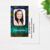 Teal chevron photo template (Desk)