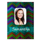 Teal chevron photo template (Front)