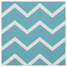 Teal Chevron Upholstery Fabric