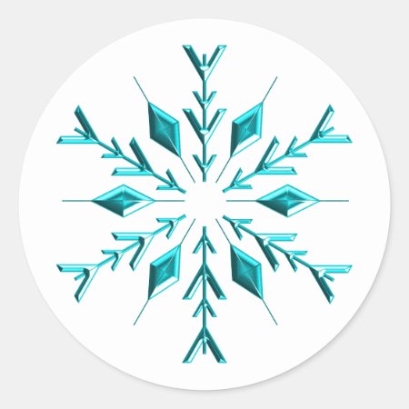 Teal Christmas Snowflake