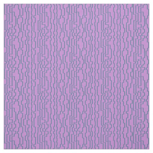Teal Circuit Lines  Fabric