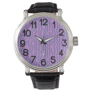 Teal Circuit Lines Watch