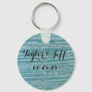 Teal Color Keychain to Personalize