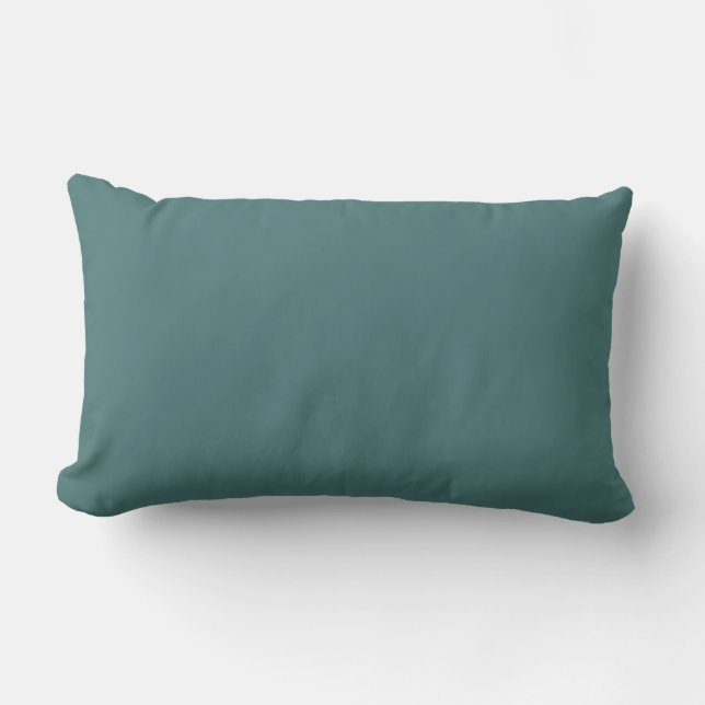 Teal Color Matched Lumbar Pillow (Front)