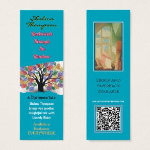 Teal Colorful Author Promotional Material Swag