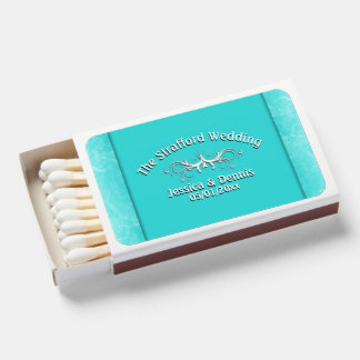Teal Columns Matchboxes