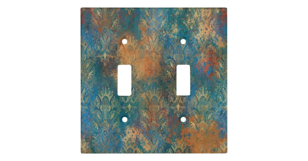 Teal Cooper Patina Light Switch Cover | Zazzle