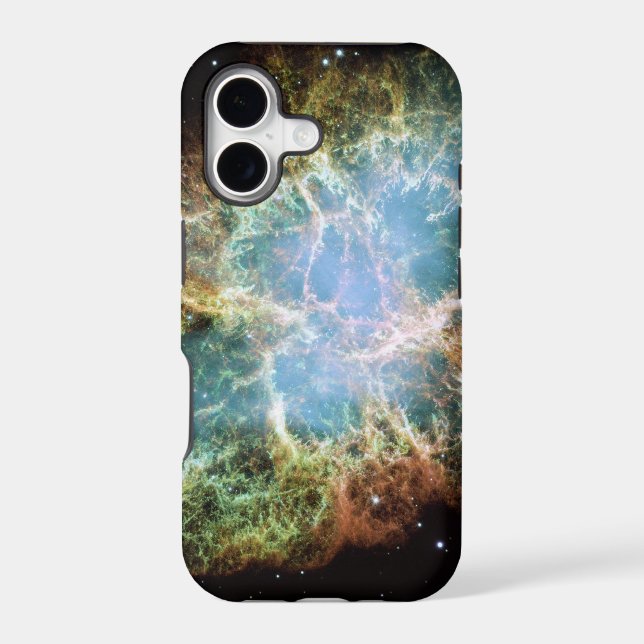 Teal Crab Nebula Iphone Case (Back)
