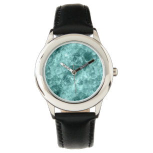 Teal Crumpled Texture Watch
