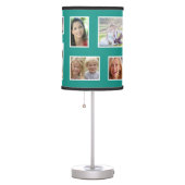 Teal Custom Family Photo Lamp (Right)