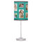 Teal Custom Family Photo Lamp