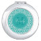 Teal Damask Monogram Compact Mirror Bendel Designs