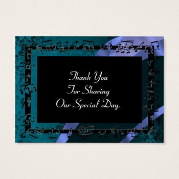 Teal Damask  Wedding Favor Thank You Tag by personalized_wedding at Zazzle