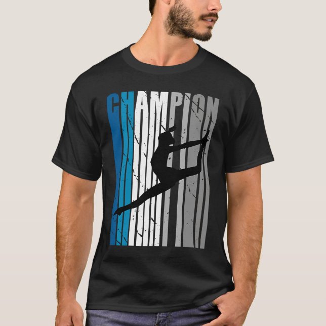 Teal Dance Champion Girls Birthday Competition Coa T-Shirt (Front)