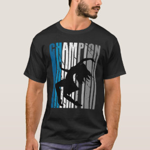 Teal Dance Champion Girls Birthday Competition Tea T-Shirt