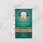 Teal Dental businesscards with appointment card (Front/Back)
