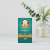 Teal Dental businesscards with appointment card (Standing Front)