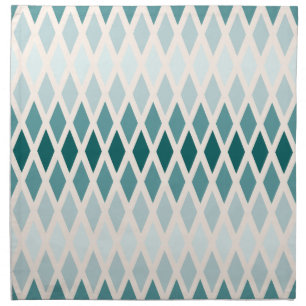 Teal Diamond Ombre Cloth Napkin