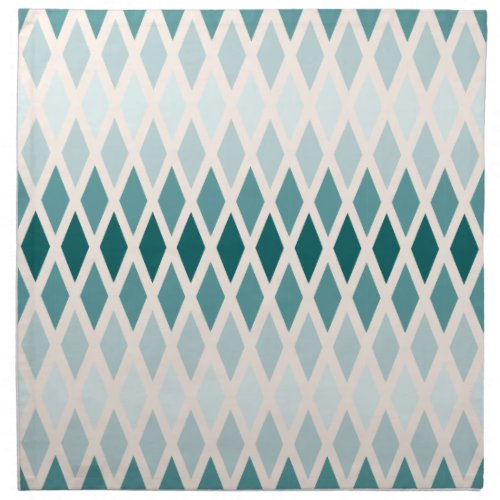 Teal Diamond Ombre Cloth Napkin