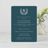 Teal Doctor of Osteopathic Medicine Graduation Invitation (Standing Front)