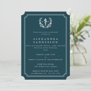 Teal Doctor of Osteopathic Medicine Graduation Invitation