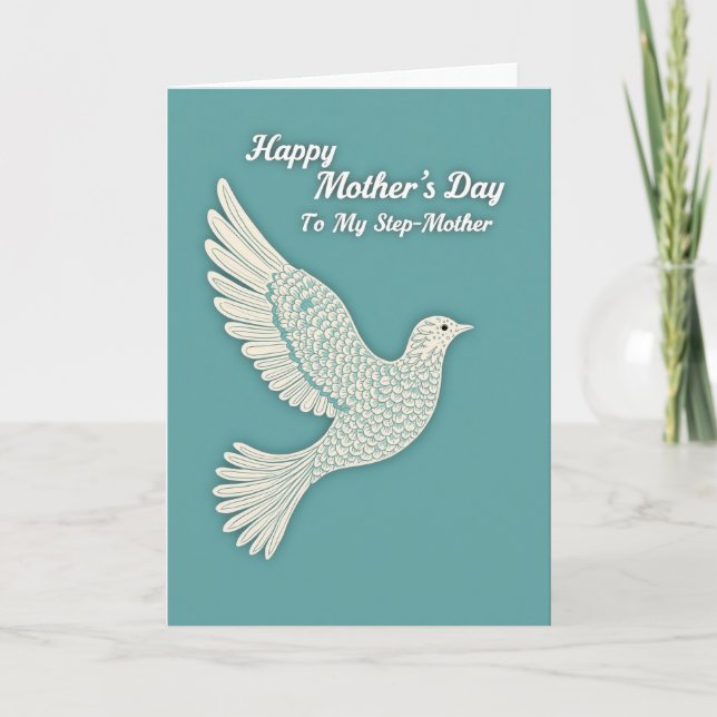 Teal Dove Mothers Day Card (Front)