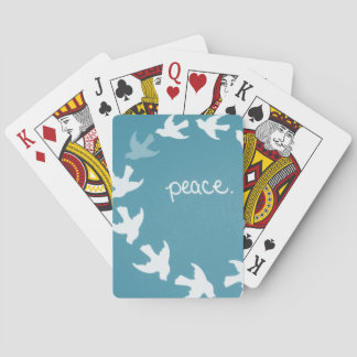Teal Dove Playing Cards