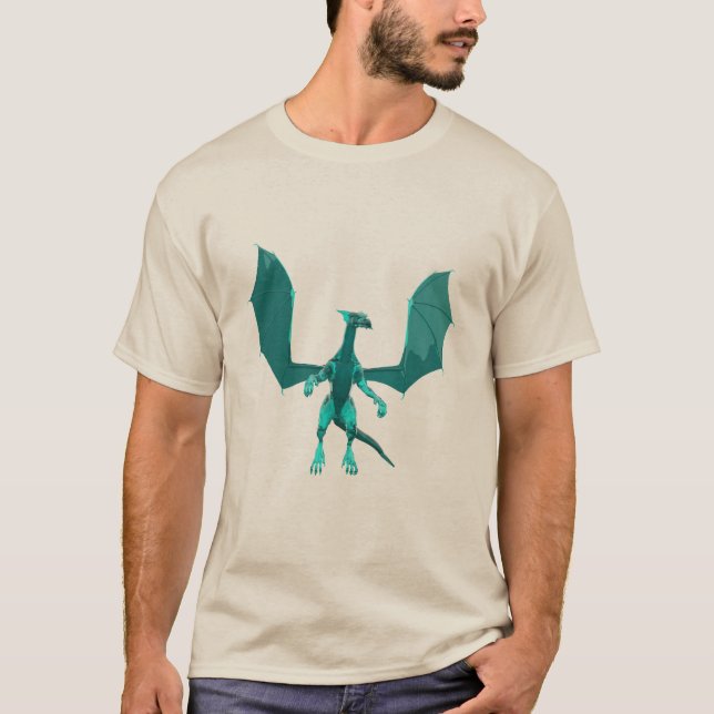 Teal Dragon Shirt (Front)