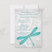 Teal Dragonfly Bridal Shower Invite (Front)
