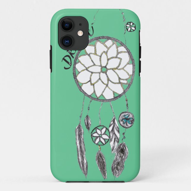 Teal DreamCatcher iPhone 5 Case (Back)