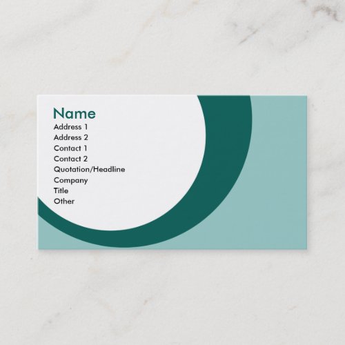 teal drip drops : 2-sided : business card templates
