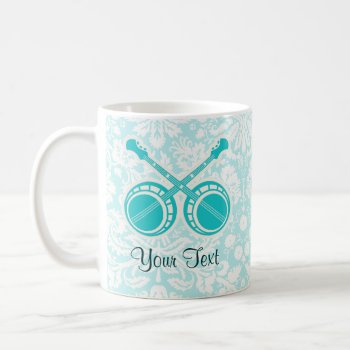 Teal Dueling Banjos Coffee Mug by MusicPlanet at Zazzle