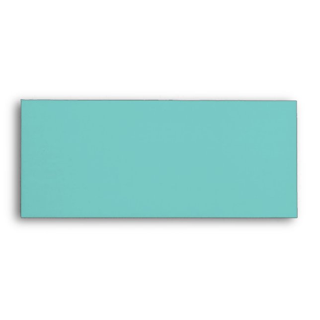 Teal Envelope with Palm Trees (Front)