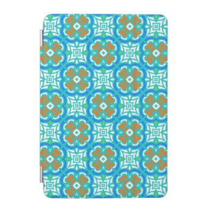 Teal Ethnic Pattern iPad Mini Cover