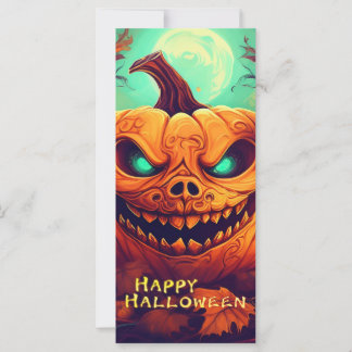 Teal-Eyed Pumpkin Candles Full Moon Halloween