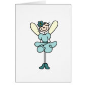 Teal Fairy Angel Card (Front)