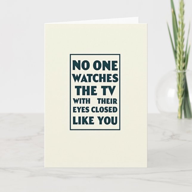 Teal Fathers Day Textual Card (Front)
