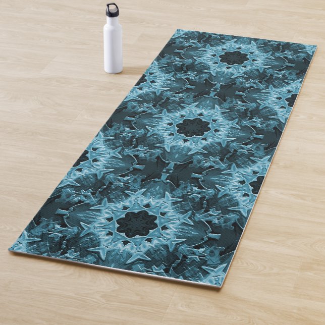 Teal fence..... yoga mat (In Situ)