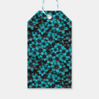 Teal Floral Gift Tags