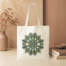 Teal Flower Mandala