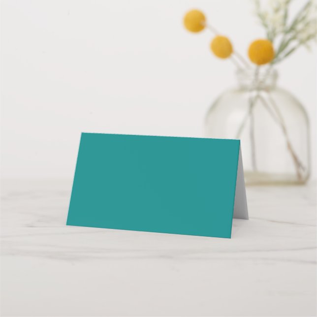 Teal Folded Place Card (Front)