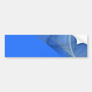 Teal Fractal Background Bumper Sticker
